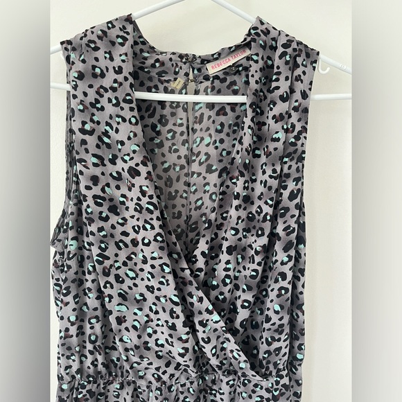 Rebecca Taylor 100% Silk Leopard Print Open Back Dress Size 12 - Picture 6 of 15
